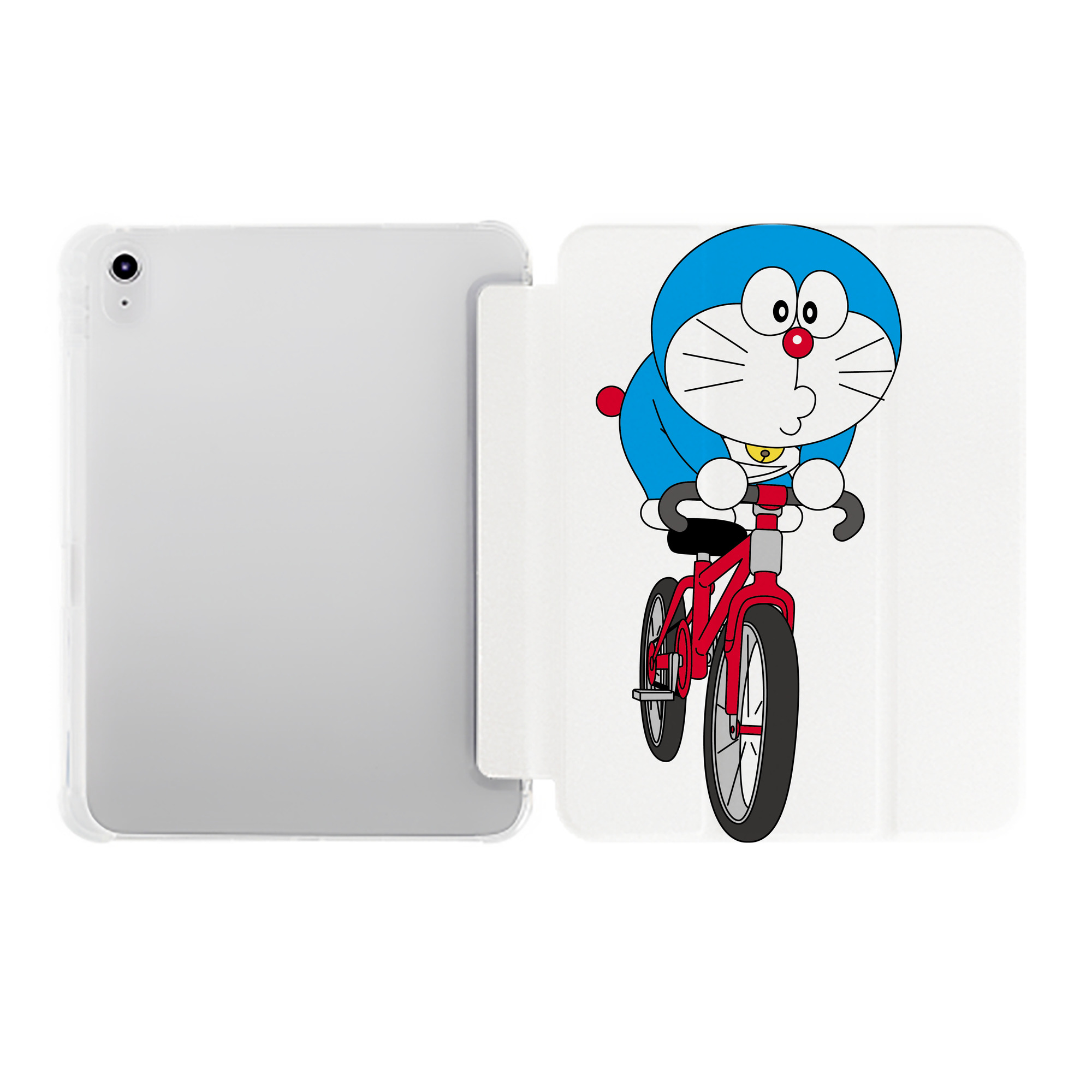 （画像用） ドラえもん Doraemon IPad ケース ペン収納付き 三つ折りスタンド PUレザー×シリコン 対応機種9.5/10.5/10.9インチ